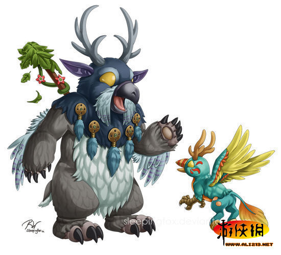 美国女玩家原创超萌系《魔兽世界》角色插画赏